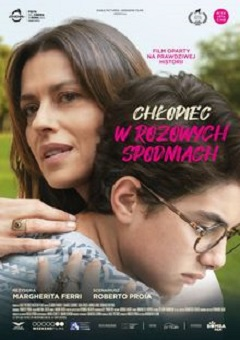 Chłopiec w różowych spodniach